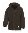 R160B Kids Reversible Fleece Jacket Brown colour image